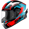 SMK Stellar Gl 253 Black Blue Red Full Face Helmet