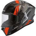 SMK Stellar Mada672 Anthracite Orange Blk Full Face Helmet