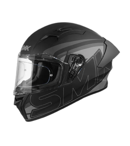 STUDDS Smk Stellar Sports Stage Ma262 Matt Black Grey Full Face Helmet