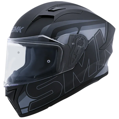 SMK Stellar Sports Stage Glossy Black Gl 262 Full Face Helmet