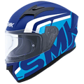 SMK Stellar Stage Blue White Gl551 Full Face Helmet