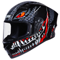 SMK Stellar Taotei Black Grey Redgl Full Face Helmet