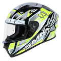 SMK Stellar Uno Gl214 White Full Face Helmet