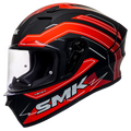 SMK Steller Bolt Ma231 Matt Black Red Full Face Helmet