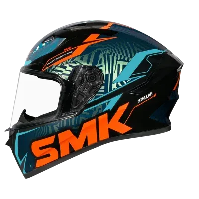 Smk Steller Fury Gl257 Blue Full Face Helmet