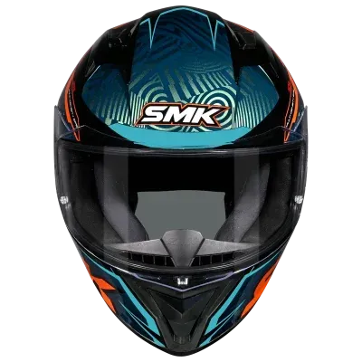 Smk Steller Fury Gl257 Blue Full Face Helmet