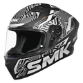 Smk Steller Fury Ma266 Black Grey Full Face Helmet