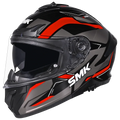 SMK Typhoon Azonix MA263 Black Grey Red Full Face Helmet