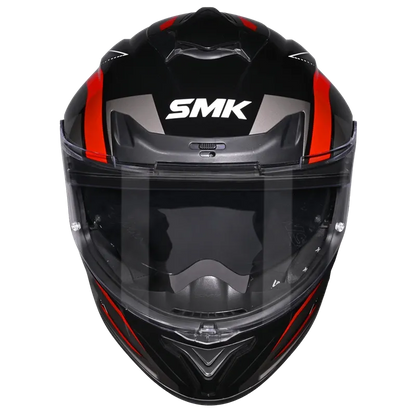 SMK Typhoon Azonix MA263 Black Grey Red Full Face Helmet