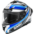 SMK Typhoon Freeride White Bluegl 156 Full Face Helmet