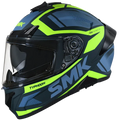 SMK Typhoon Gl 848 Green Yellow Full Face Helmet
