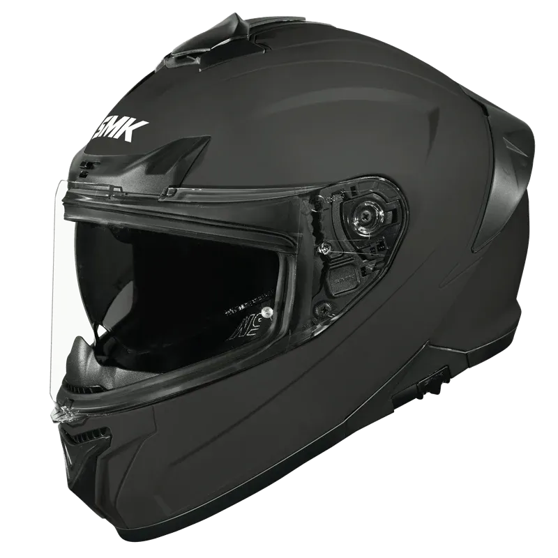 SMK Typhoon Matt Black MA200 Full Face Helmet