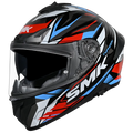 Smk Typhoon Rival GL213 Black Red Blue Full Face Helmet