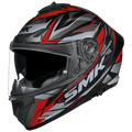 Smk Typhoon Rival MA263 Matt Black Gray Red Full Face Helmet
