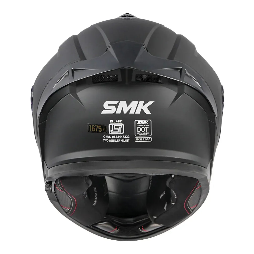 Smk Typhoon S01 Ma200 Matt Black Full Face Helmet