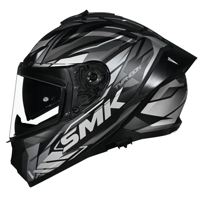 Smk Typhoon S01 Rival Dual Spoiler Ma266 Full Face Helmet