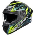 Smk Typhoon S01 Rival MA 254c Green Neon Full Face Helmet