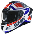 SMK Typhoon Thorn Ma136 Matt White Red Full Face Helmet