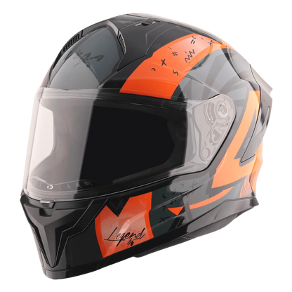 VEGA Sonic Dx Legend Black Orange Full Face Helmet