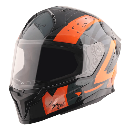 VEGA Sonic Dx Legend Black Orange Full Face Helmet