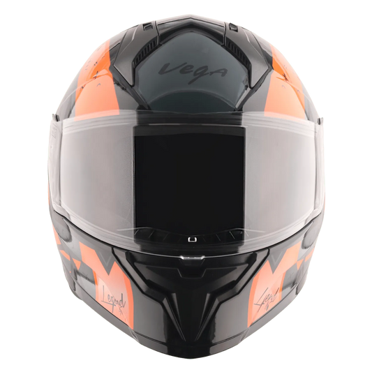 VEGA Sonic Dx Legend Black Orange Full Face Helmet