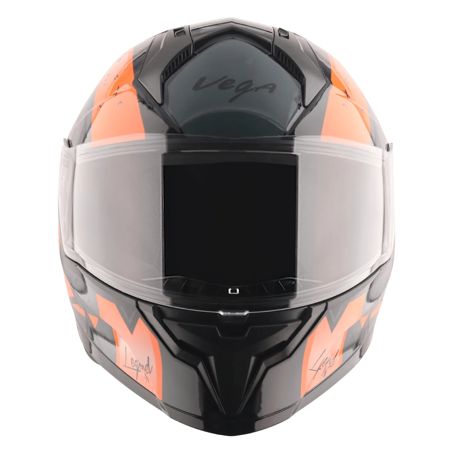 VEGA Sonic Dx Legend Black Orange Full Face Helmet
