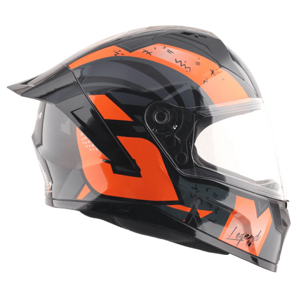VEGA Sonic Dx Legend Black Orange Full Face Helmet