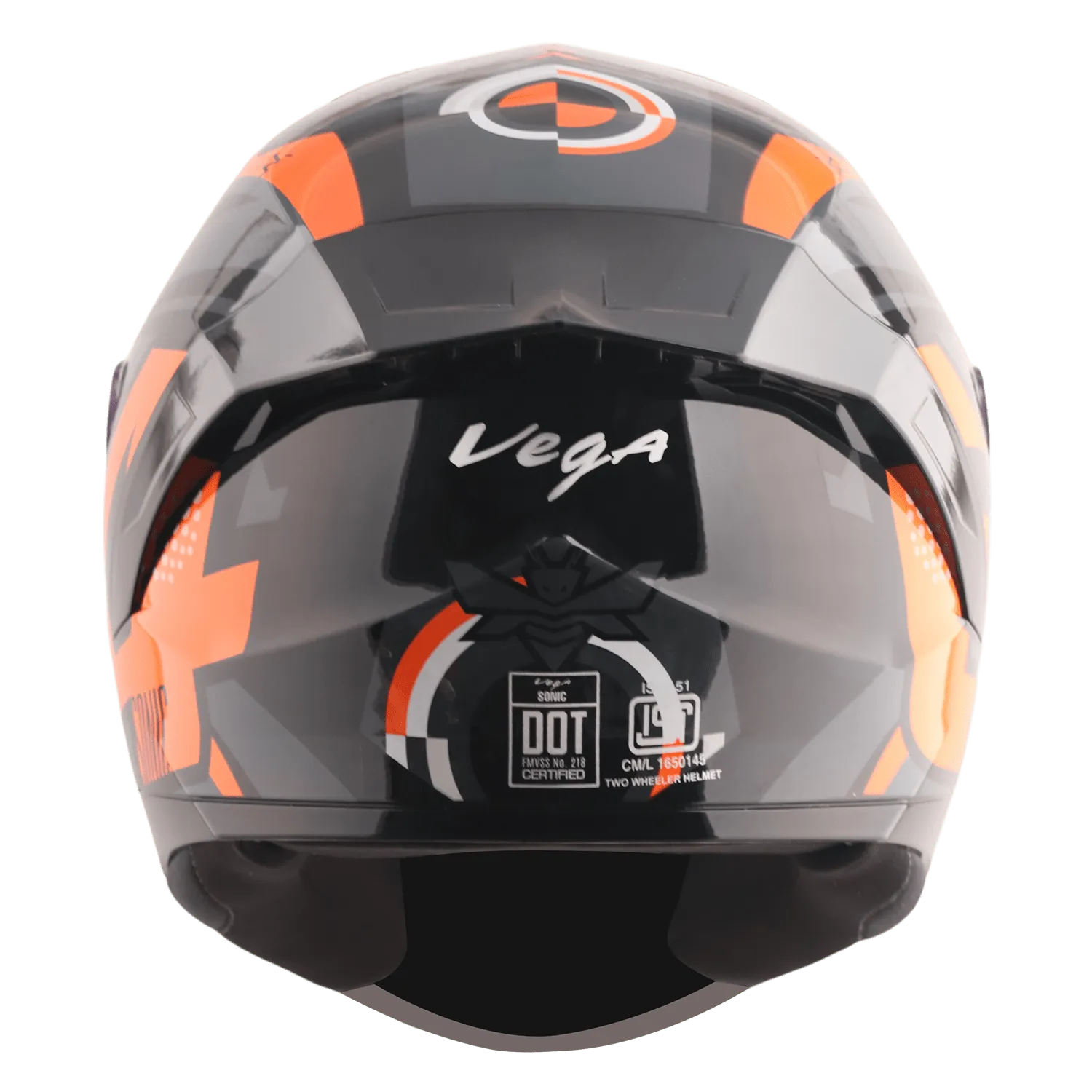 VEGA Sonic Dx Legend Black Orange Full Face Helmet