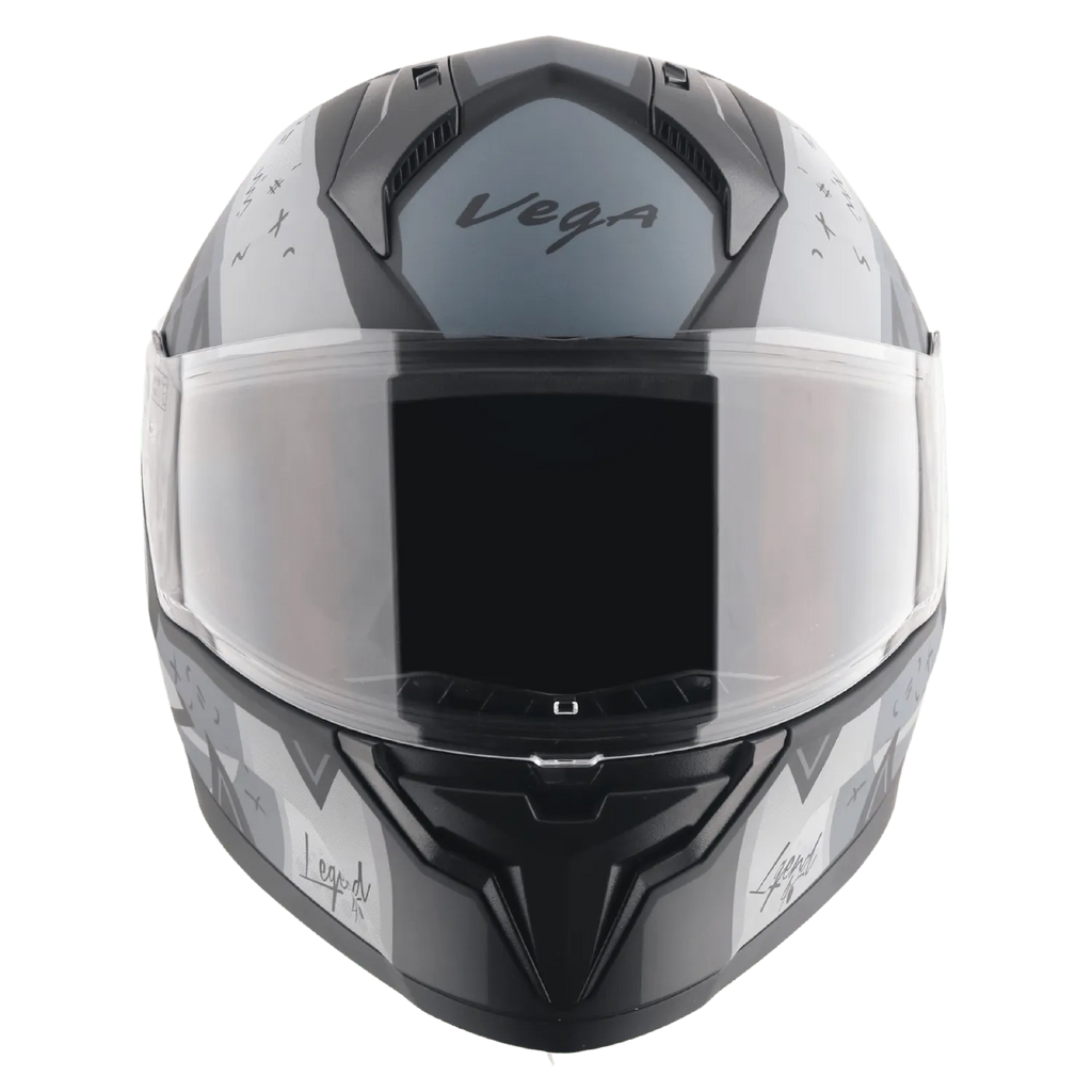VEGA Sonic Dx Legend Dull Black Gray Full Face Helmet