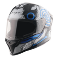 VEGA Sonic Dx Saw Black Blue Full Face Helmet