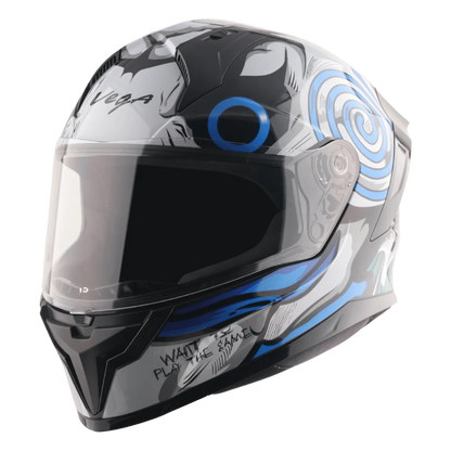 VEGA Sonic Dx Saw Black Blue Full Face Helmet