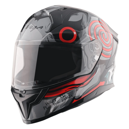 VEGA Sonic Dx Saw Black Red Full Face Helmet
