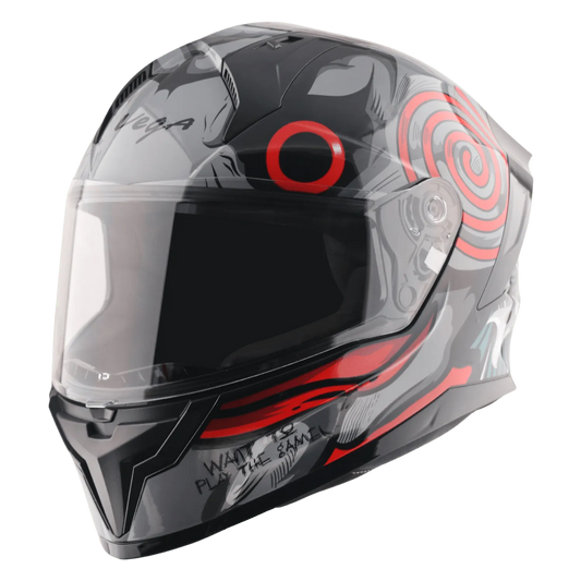 VEGA Sonic Dx Saw Black Red Full Face Helmet