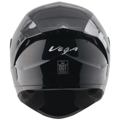 VEGA Sonic Dx Solid Black Full Face Helmet