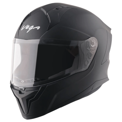 VEGA Sonic Dx Solid Dull Black Full Face Helmet