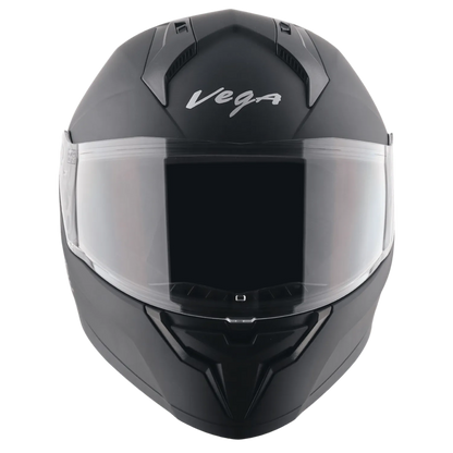 VEGA Sonic Dx Solid Dull Black Full Face Helmet
