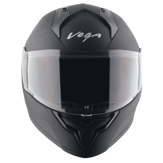 VEGA Sonic Dx Solid Dull Black Full Face Helmet