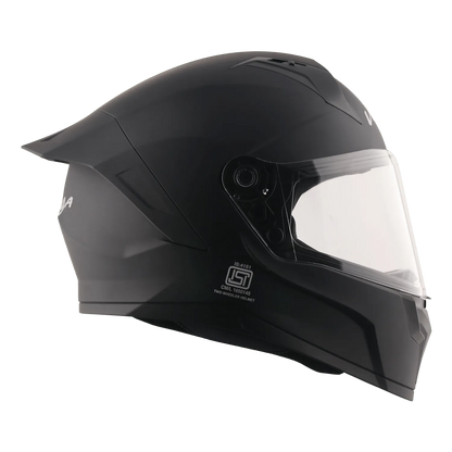 VEGA Sonic Dx Solid Dull Black Full Face Helmet