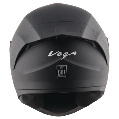 VEGA Sonic Dx Solid Dull Black Full Face Helmet