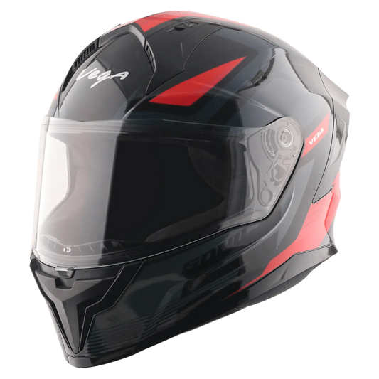 VEGA Sonic Dx Trigger Black Red Full Face Helmet