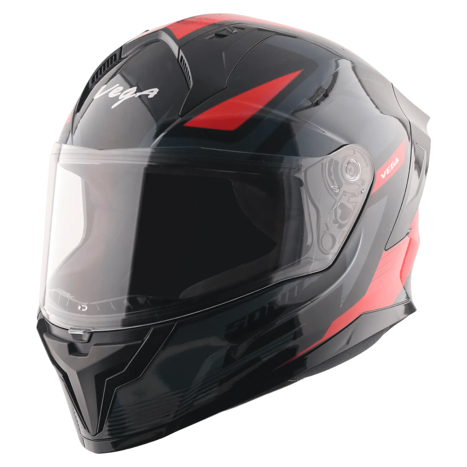 VEGA Sonic Dx Trigger Black Red Full Face Helmet