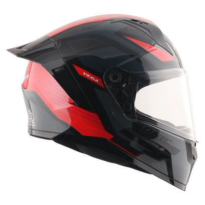 VEGA Sonic Dx Trigger Black Red Full Face Helmet