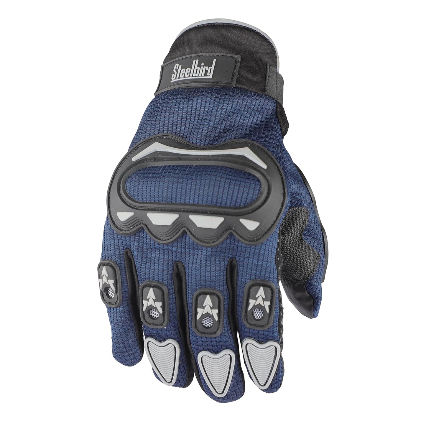 STEELBIRD Steelbrid Blue Grey Gloves Riding Gears