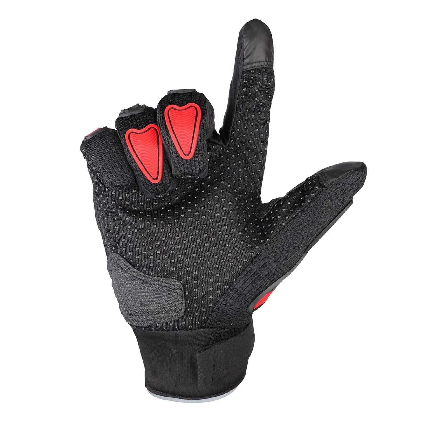 STEELBIRD Black Red Gloves Riding Gears