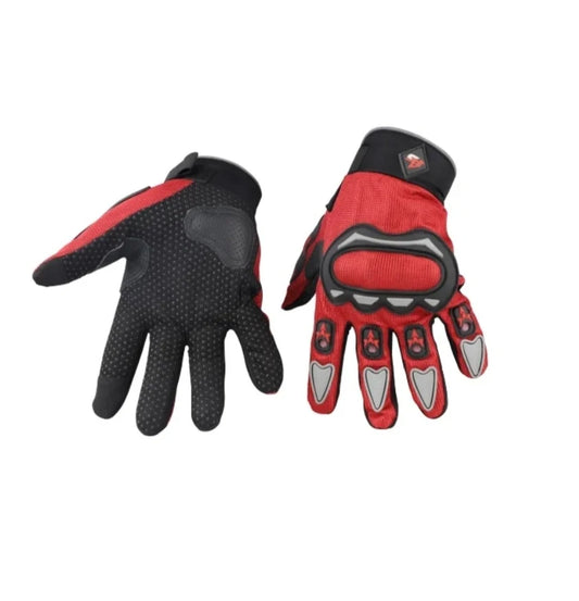 STEELBIRD Red Grey Gloves Riding Gears