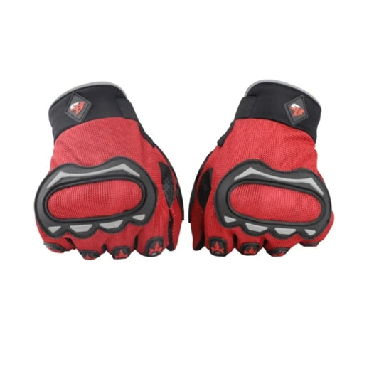 STEELBIRD Red Grey Gloves Riding Gears