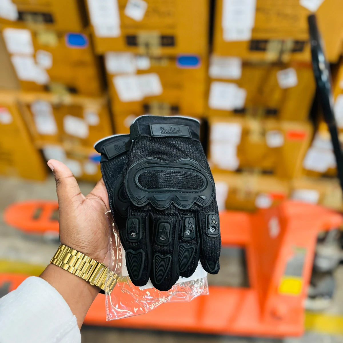 Steelbird Gloves Black Black