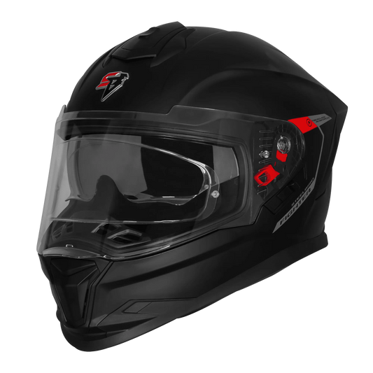 Steelbird Sb 120 Fighter Matt Black Gray Ece 22.06 Full Face Helmet