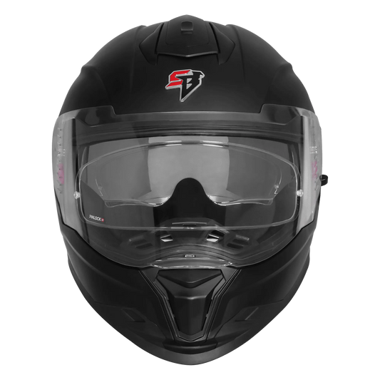 Steelbird Sb 120 Fighter Matt Black Gray Ece 22.06 Full Face Helmet