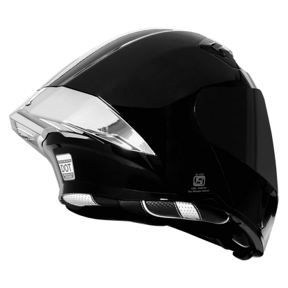 Steelbird Sba20 Chrome Glossy Black Full Face Helmet
